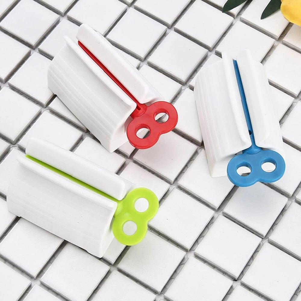 3x Toothpaste Squeezer Bathroom Tube Easy Stand Dispenser Rolling Holder Seat AU – Compatible with Seat