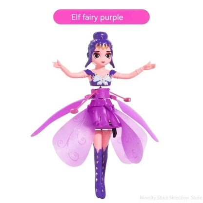 Flying Fairy Princess Dolls Magic Wing Infrared Induction Control Kids Toy Gifts