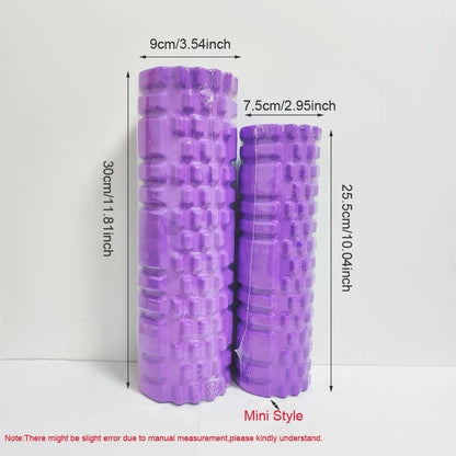 Yoga Physio Foam Roller Pilates Back Pain Relief Deep Tissue Muscle Massage Tool