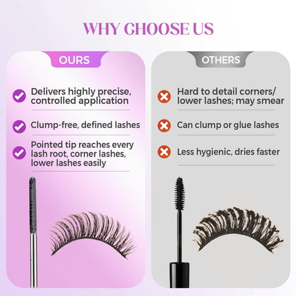 Washable Wand Mascara 3D Curling Waterproof Sweatproof Iron Mascara Long Lasting