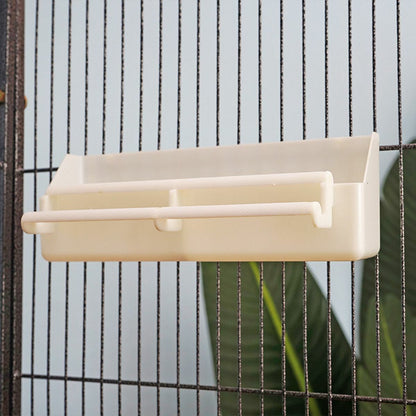 Parrot Pet Cage Bird Food Feeder Bowl Standing Hanging Bowl Water Dispenser Box.