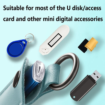Key Ring Holder USB Flash Drive U Disk Pouch Storage Bag Memory Stick Case