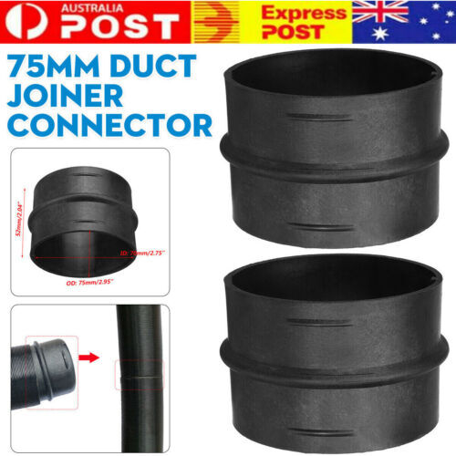 75mm Duct Joiner Pipe Air Diesel Heater Hose Connector For Eberspacher 1/2/3pcs