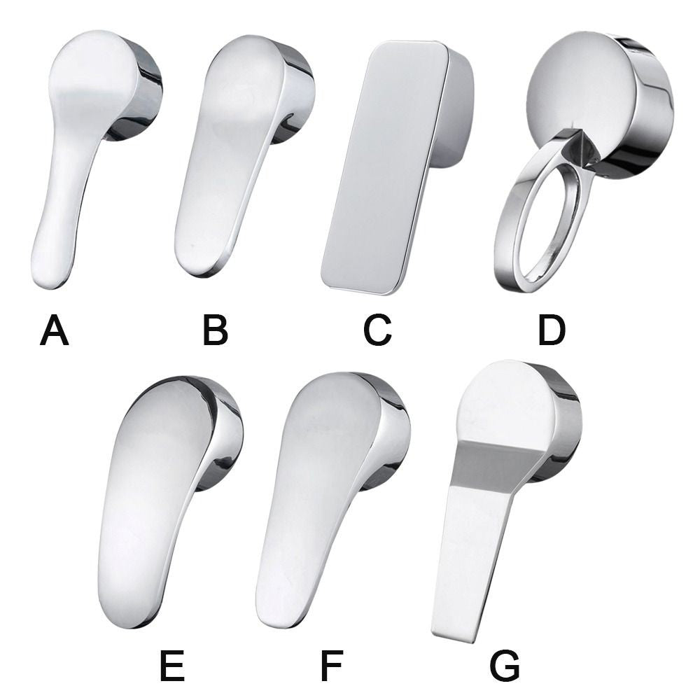 Faucet Handle Chrome Plated Mixer Tap Replacement Cover Kitchen Bathroom