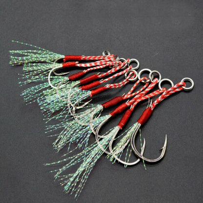 20x Jigs Assist Hooks Twin Jigging Metal Fishing Lures Slow Inchiku Micro Octo