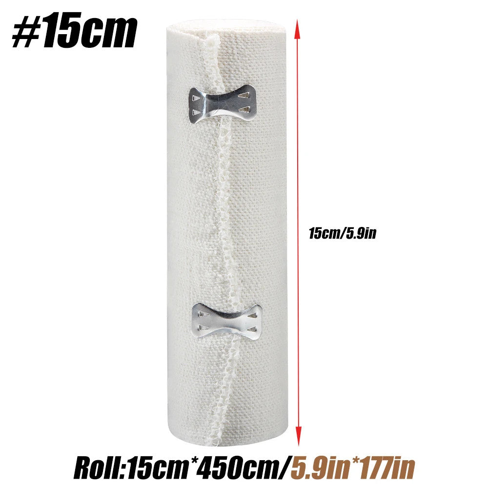 1 Roll Elastic Bandage Wrap,Stretch Compression Bandage Stretches up to 450Cm fo