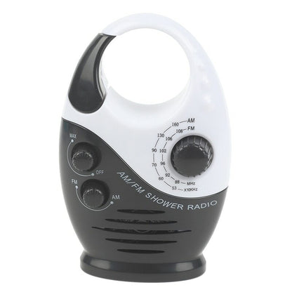 Waterproof Portable FM AM Radio Shower Music Hanging Radio Suit Bathroom Bath