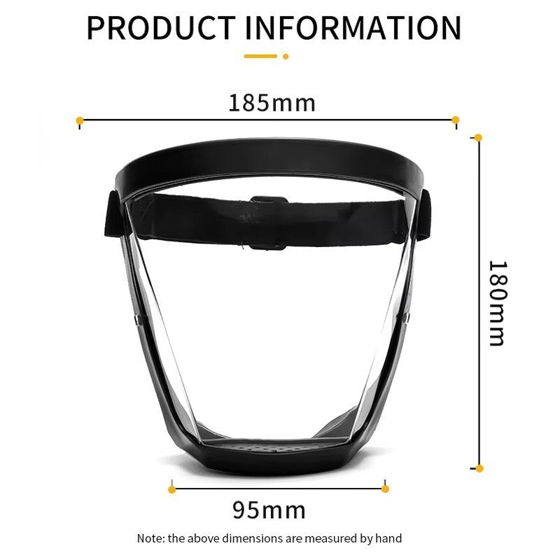 Head Cover Anti-fog Full Face Shield Super Protective Transparent Safety Mask