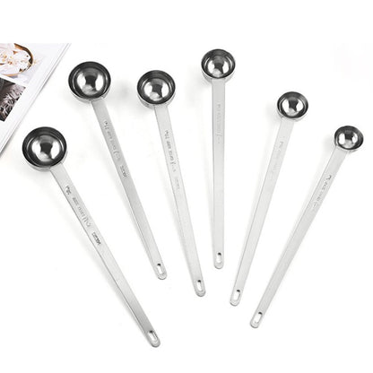 Stainless Steel Coffee Scoop Long Handle Coffee Measuring Spoon  Blending
