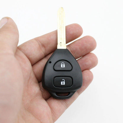 2 Button Toyota Remote Key Fob Shell Case Cover Rav4 Corolla Yaris Hilux Hiace – Compatible with Corolla