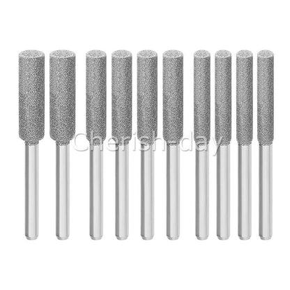 10X 5/32" 4mm Diamond Grinding Stone for Chainsaw Chain Sharpener Grinding Tool