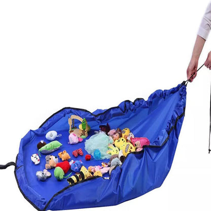 150cm Kids Play Mat Bag Portable Toy Storage Organizer Lego Toys Drawstring Bag – Compatible with Lego