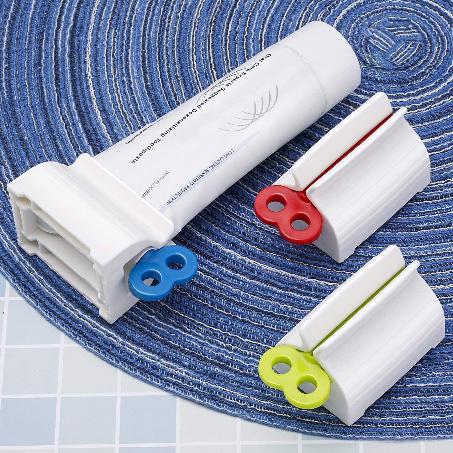3x Toothpaste Squeezer Bathroom Tube Easy Stand Dispenser Rolling Holder Seat AU – Compatible with Seat