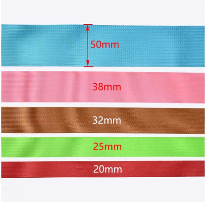 5M Nylon Webbing Strap Black 20-50mm Heavy Duty DIY Sew Outdoor Bag Craft Belt