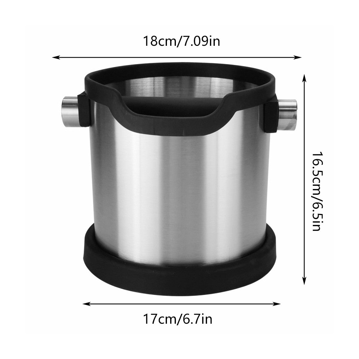 304 Stainless Steel Coffee Grounds Knock Box For Semi Automatic Espresso Machine