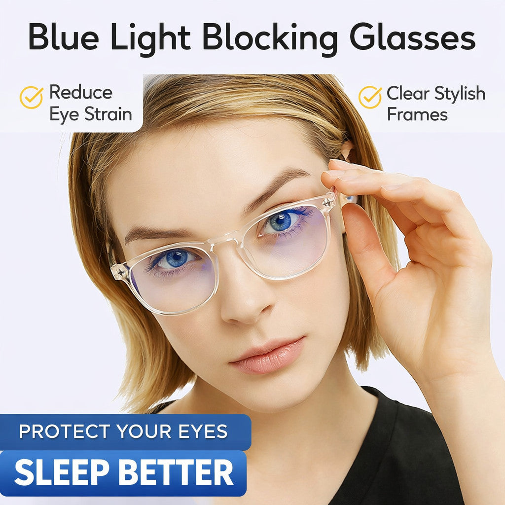 Blue Light Blocking Glasses Women/Men Retro Anti Eyestrain Computer Game Eyewear