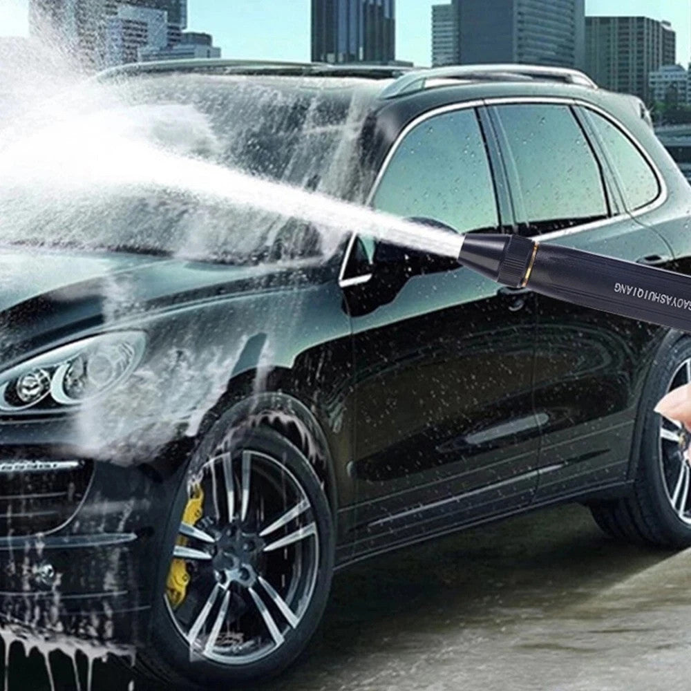 High Pressure Water Spray Gun Nozzle Garden Hose Pipe Lawn Car Wash Tool Plastic