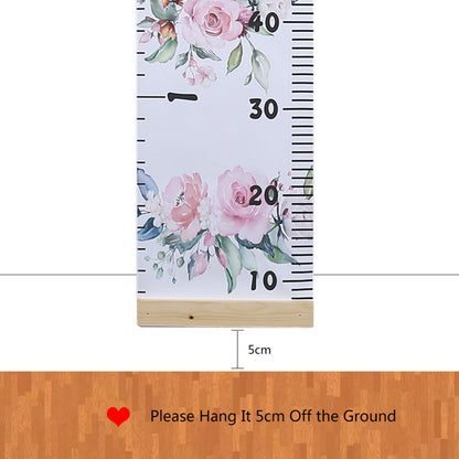 Kids Height Growth Ruler Chart Children Wall Hanging Personalised Measure Wooden