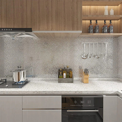Waterproof Oil Proof Aluminum Foil Sticker Self Adhesive Kitchen Wallpapers AU