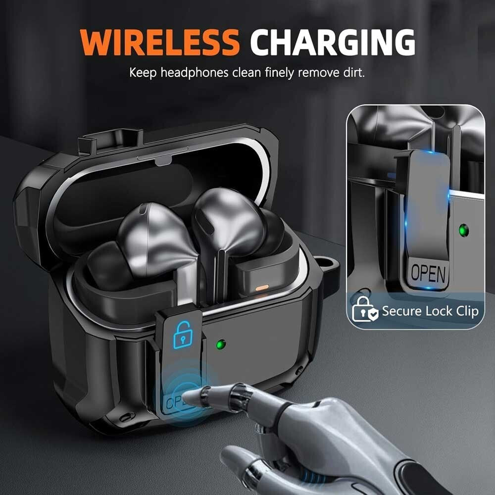Compatible with Samsung Galaxy Buds3 Pro Case Buds 3 3pro Skin Cover with Cleaning Pen Kit