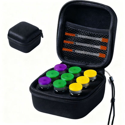 9 Slots Insulin Peptide Fridge Carrying Case Vial Holder Storage Protector Bag
