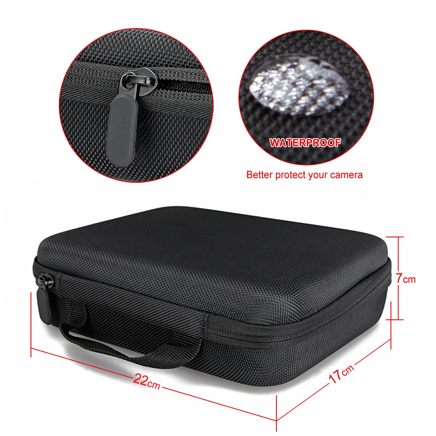 Medium Travel Storage Carry Hard Bag Case Compatible with GoPro HERO 11 10 9 8 7 6 5 Camera