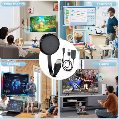 5G 4K Chromecast Wireless HDMI Display Adapter Screen Phone Mirroring Extender