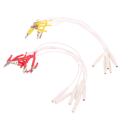 6pcs Alligator Clip Cable, Acupuncture Needles Clip for Electronic Acupuncture