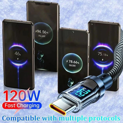 Fast Charging USB To Type-C Cable Compatible with Huawei / Xiaomi / Samsung / Vivo
