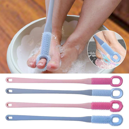 Foot Scrubber Shower Foot Wash Brush Toe Gap Cleaner  Feet Care Tool
