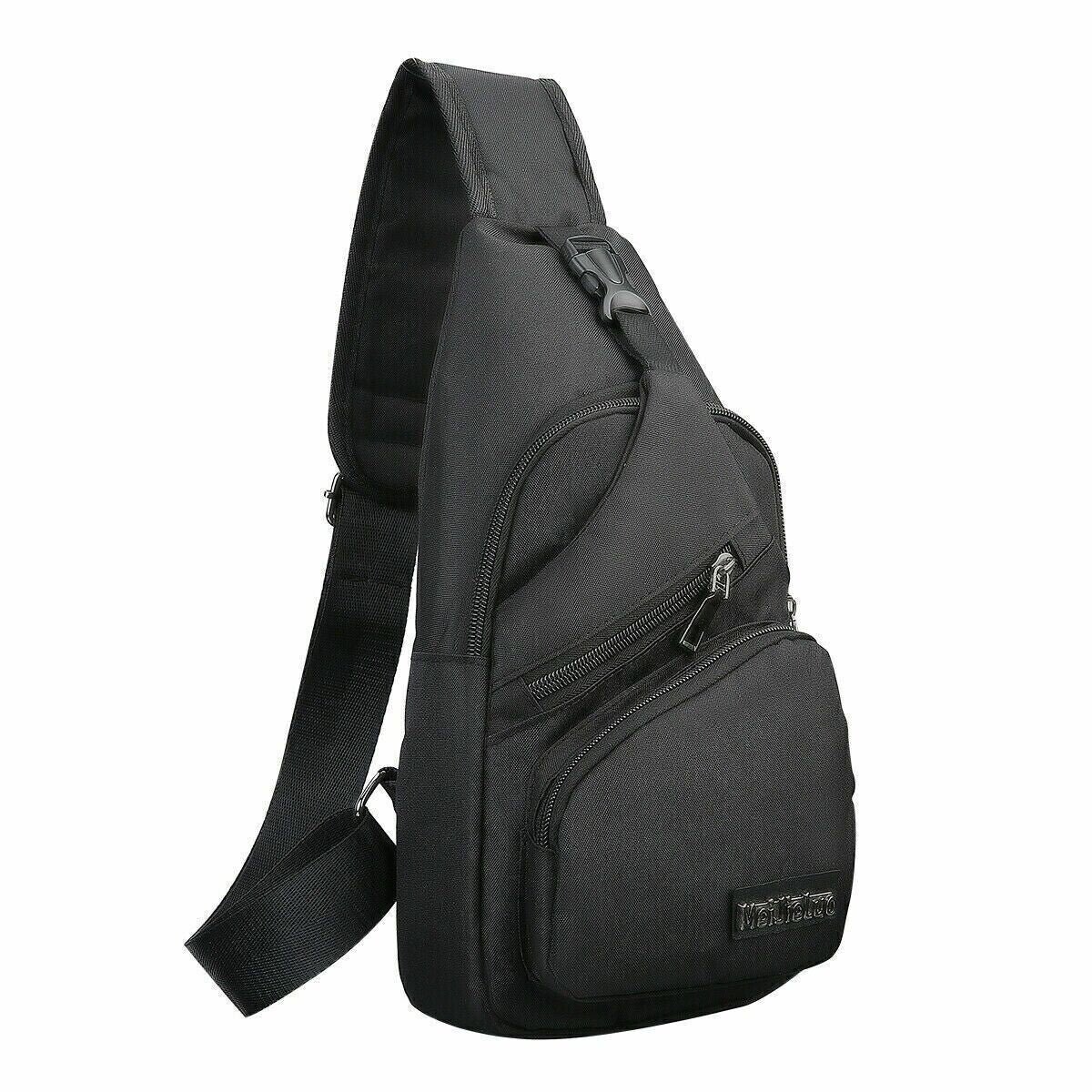 Durable Mens Chest Bag Shoulder Backpack Man Sling Cross Body Satchel Travel Bag