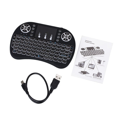 Backlight Mini i8 Air Mouse Wireless Keyboard 2.4G With Touchpad For TV Box Pad