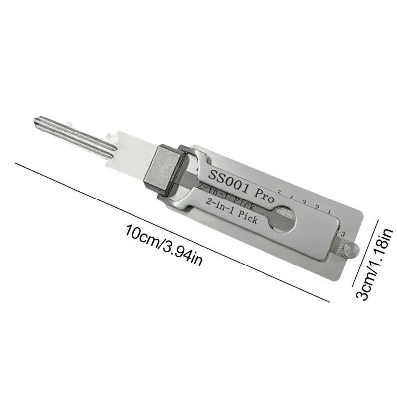 Hook And Pickup Tool Kit 2 In 1 Portable Lock Picking Set Ergonomic Handle