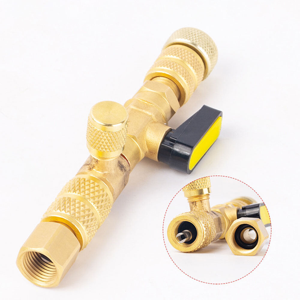 AC Schrader Tool Valve Core Remover Dual Size 1/4" and 5/16" Port Installer #C