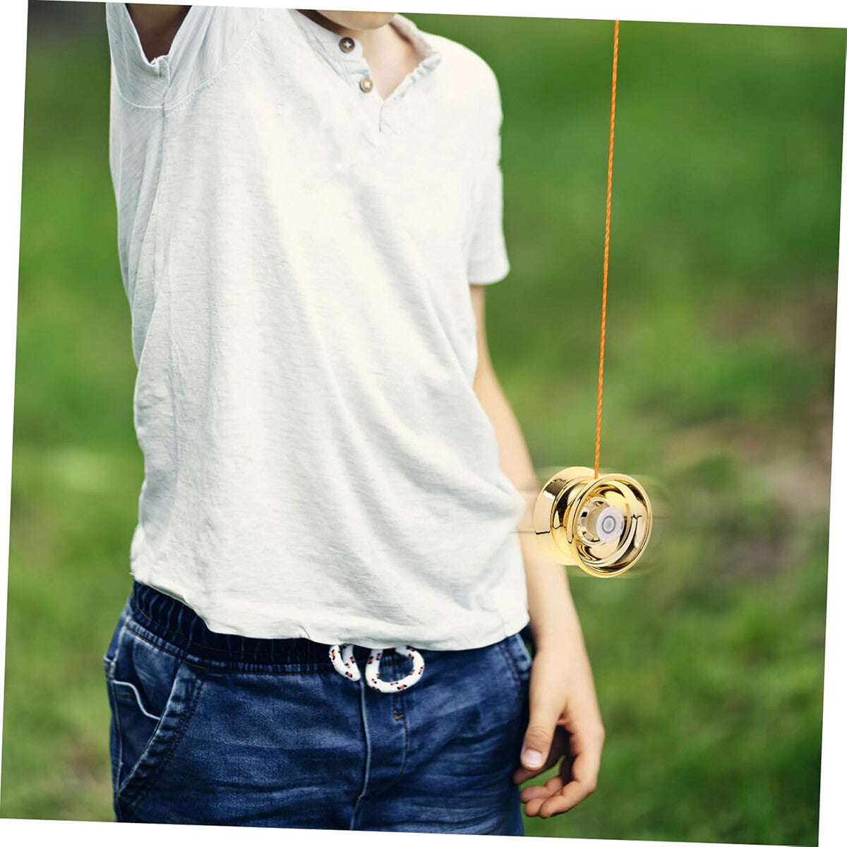 Alloy Metal Professional Yo-Yo Bundle Bearing Ball Kids Toy Boys Magic YoYo Gift