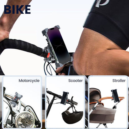 360° Rotation Mobile Phone Holder Handlebar Mount for Motorcycle Bicycle Bike