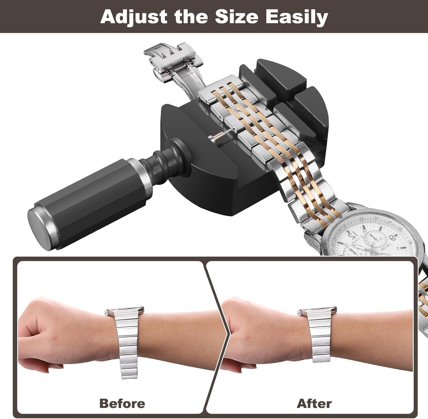 Watch Link Removal Tool Kit Watch Band Tool Strap Chain Pin Remover Repair Tool