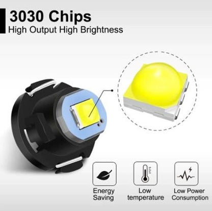 10 x T4.7 Neo 12mm 3030smd 12v Red Dash illumination LEDs T5 Red (10pcs)