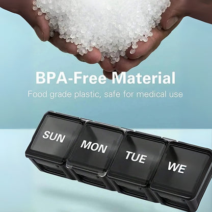 Weekly Pill Organizer 7 Day Large XL Daily Medication Organizer Pill Box Holder