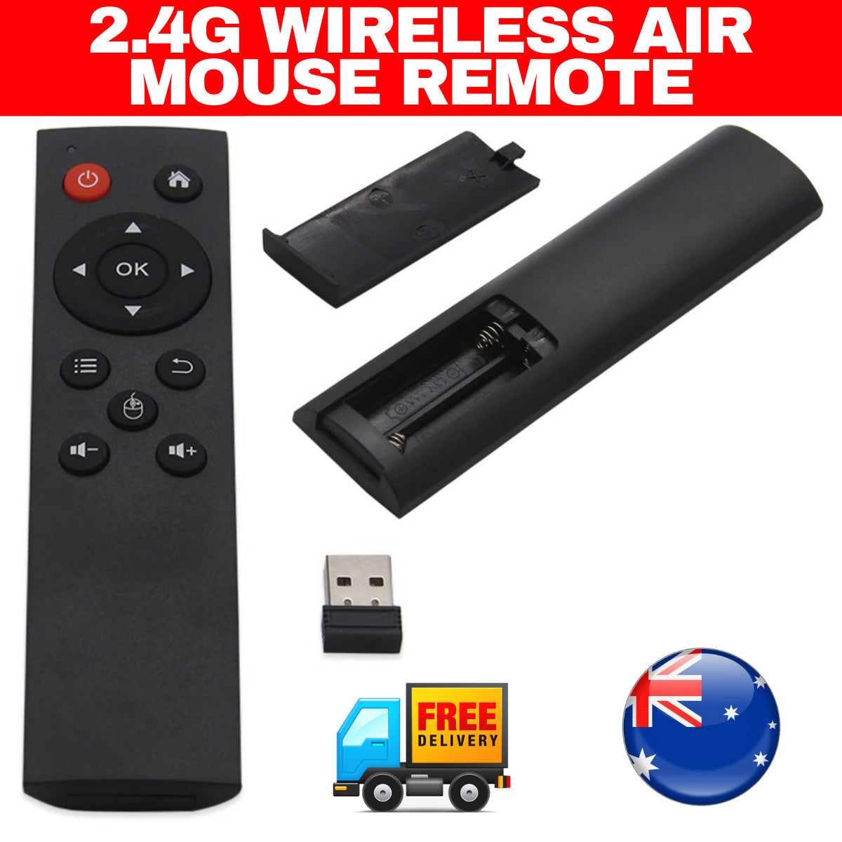 USB Wireless PC Remote Control Windows Linux Android Kodi HTPC
