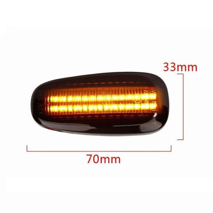 2Pcs Compatible with Holden VY/VZ Commodore 2004–2007 Sequential LED Indicators - Smoked