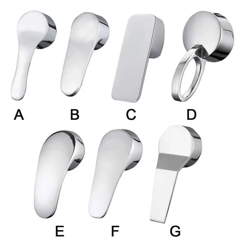 Faucet Handle Chrome Plated Mixer Tap Replacement Cover Kitchen Bathroom