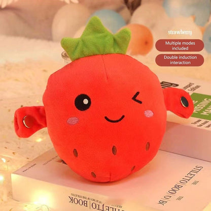 2026 Interactive Musical Toy Fruit Sensing Beat Piano Ragdoll Musical Doll Gifts