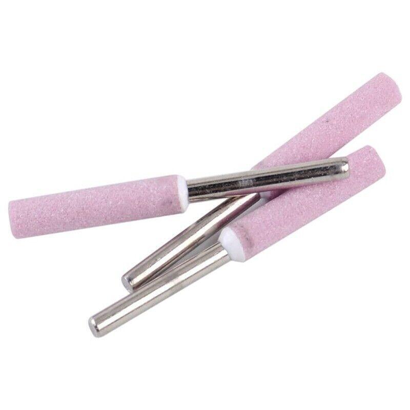 10 Chainsaw Sharpener Burr Grinding Stone File Chain Part Sharpening 4/4.8/5.5mm