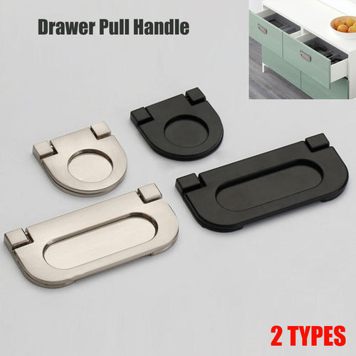 Fashion Sliding Door Flush Concealed Pull Handles Drawer Shoebox Cabinet Knobs