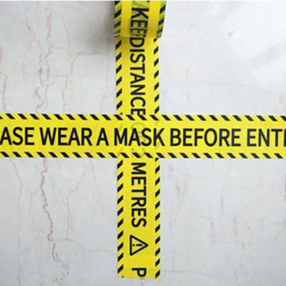 Yellow Tape Caution Signs Adhesive Tape Danger Identification Tape  Universal