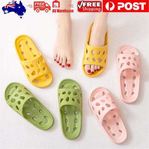 Men Women Slippers Bathroom Leaking Quick-drying Shower Slipper Light Weight AU
