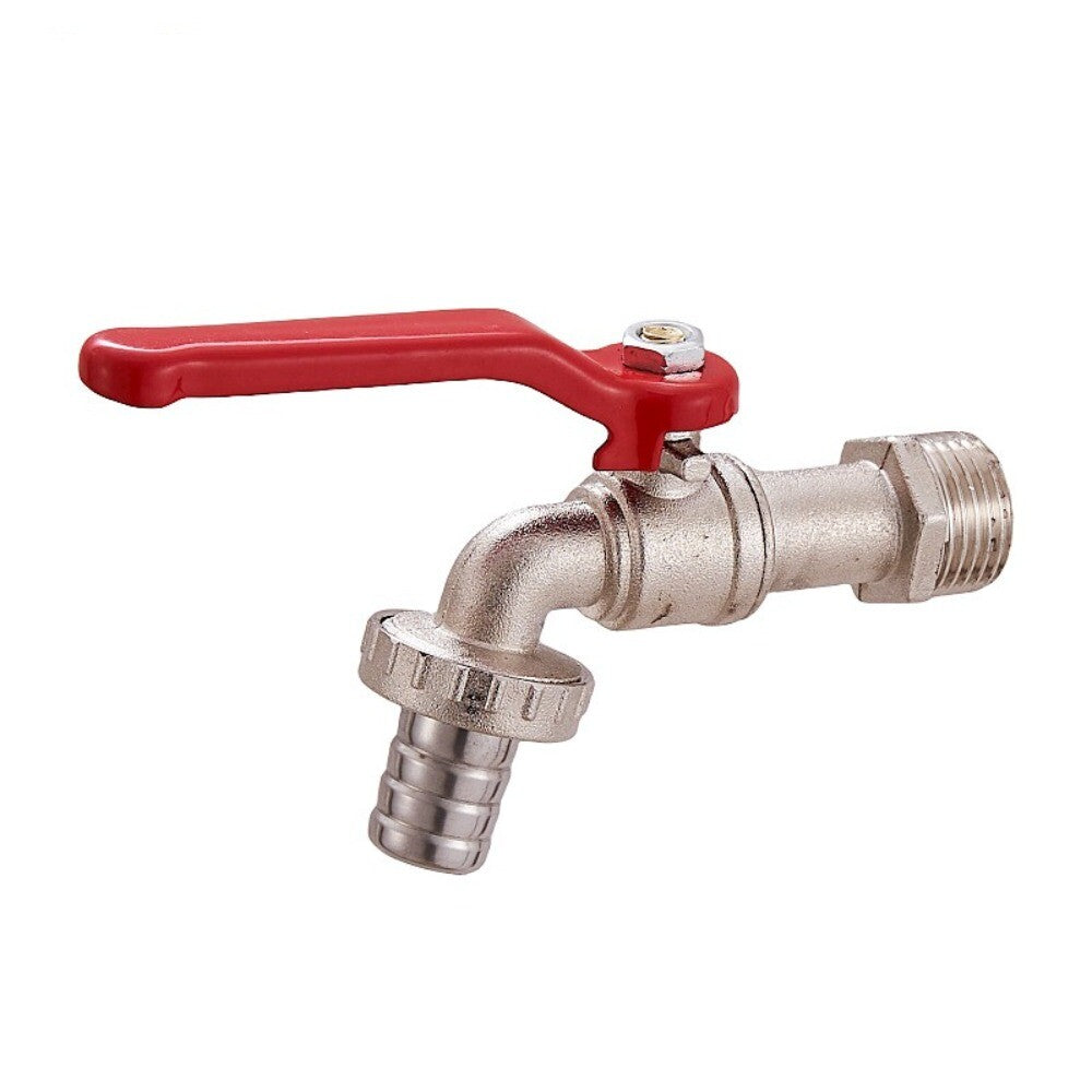 1/2x3/4 Lever Water Tap with Red Handle Garden Irrigation Accessory