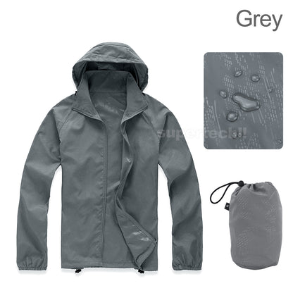 Unisex Cycling Running Hiking Bike Waterproof Windproof Jacket Outdoor Rain Coat