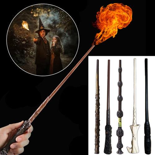 Harry Potter Magic Fire Wand Hermione Firing Wand Shooter Fireball Dumbledore